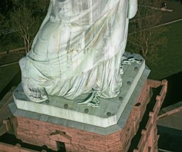 SOL, Statue of Liberty, aerial 