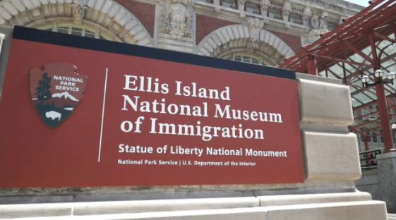 Ellis, museum, sign